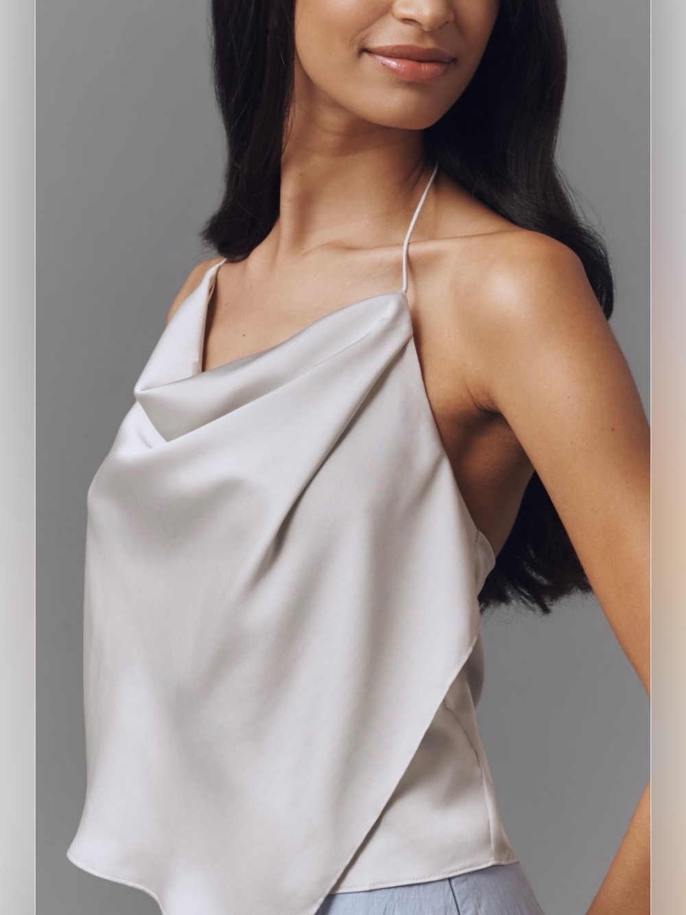 Sunday in Brooklyn Cowl Neck Satin Tank